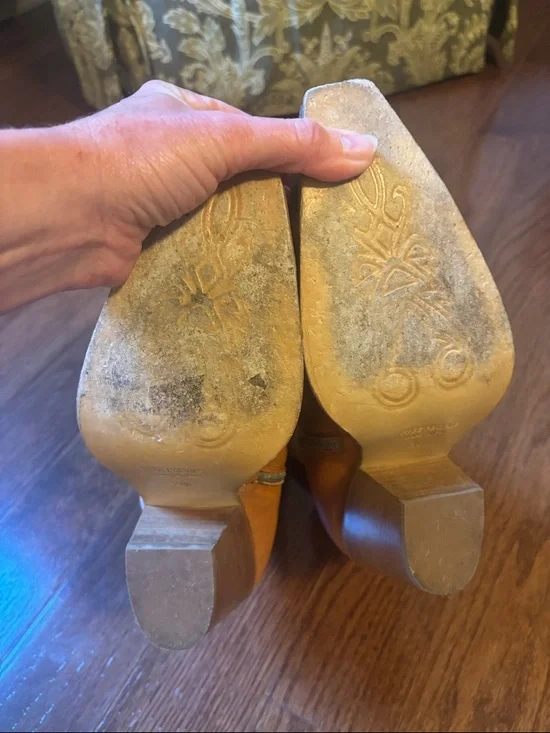 Women’s Tan Brayden Boots with Metallic Toe Free People - Picture 4 of 6